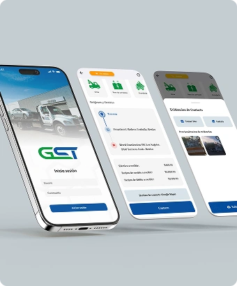 Aplicación móvil para gestión de servicios de Grúas GST