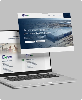 Página web inmobiliaria desarrollada para INVESTM2