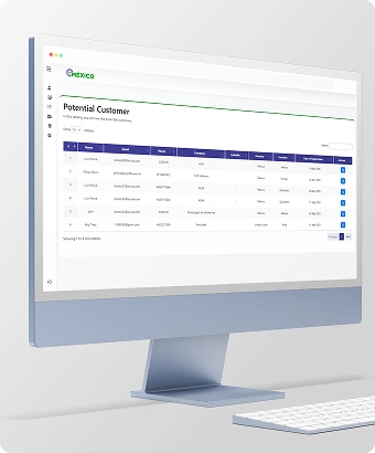 Software personalizado desarrollado para Move To Mexico